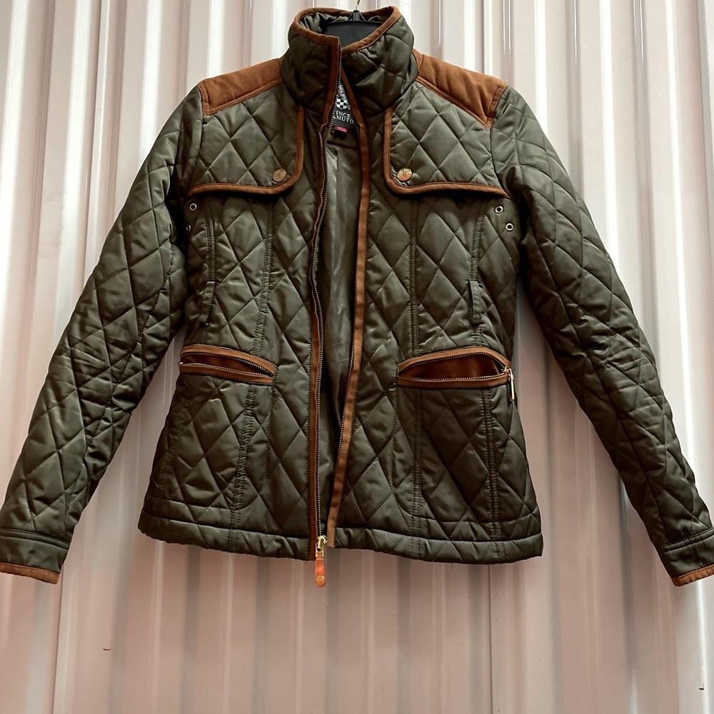 Vince Camuto Quilted Jacket with Elbow Patches